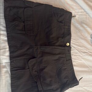 Zara Black Mini Cargo Skirt